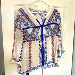 Pixley Size M Embroidered Blouse Stitch Fix